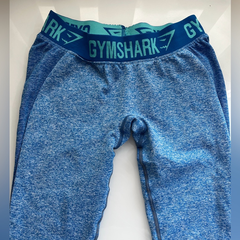 Gymshark Heathered Blue Performance Leggings